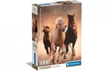 Clementoni Puzzle 1000 Teile Compact Running Horses