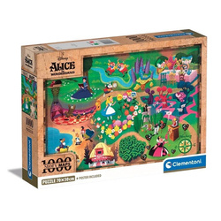 Clementoni Puzzle 1000 Teile Kompakt Disney Karten Alice