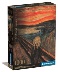 Clementoni Puzzle 1000 Teile Kompaktes Museum L'urlo Di Munch