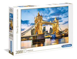 Clementoni Puzzle  2000 Teile HQ Tower Bridge in der Abenddämmerung