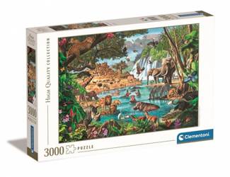 Clementoni Puzzle 3000 Teile Afrikanische Wasserstelle