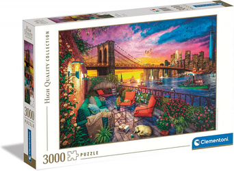 Clementoni Puzzle 3000 Teile Manhattan Sonnenuntergang Balkon