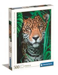 Clementoni Puzzle  500 Teile Hochwertig, Jaguar im Dschungel