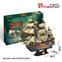 Cubic Fun Puzzle 3D Segelschiff Die Spanische ArmadaSan Felipe