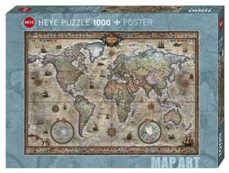 Heye Puzzle 1000 Teile Retro Welt