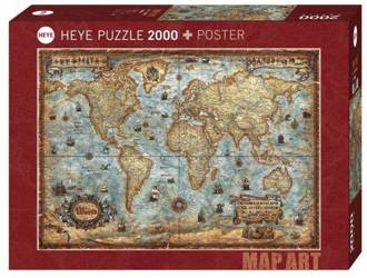 Heye Puzzle 2000 Teile Die Welt