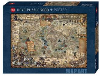 Heye Puzzle 2000 Teile - Eine Welt voller Piraten