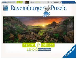 Ravensburger Puzzle  1000 Teile Panorama Sonne über Island