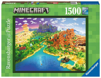 Ravensburger Puzzle 1500 Elemente Minecraft Welt