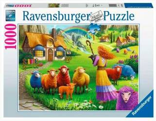 Ravensburger Puzzle  2D 1000 Teile Bunte Wolle