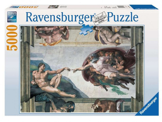 Ravensburger Puzzle 5000 Elemente Michelangelo Erschaffung des Adam