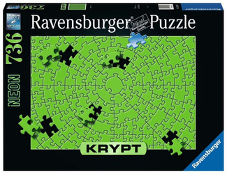 Ravensburger Puzzle 736 Teile Krypt Neon Grün