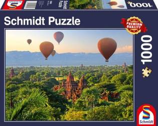 Schmidt Puzzle 1000 Teile Luftballons über Mandalay / Myanmar