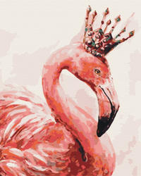 Symag Image Paint it! Malen nach Zahlen. Flamingo in einer Krone