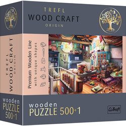 Trefl Holzpuzzle 500+1 Elemente Schätze auf dem Dachboden