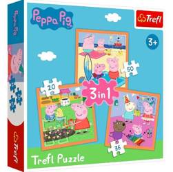 Trefl Puzzle 3in1 Geniales Peppa Pig