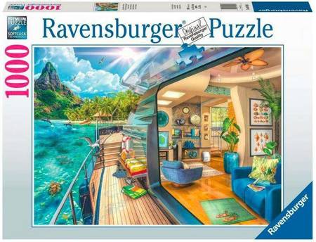 2D-Ravensburger Puzzle  1000 Teile: Kreuzfahrt in die Tropen