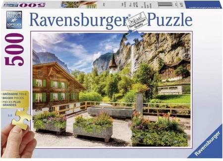 2D Senior Ravensburger Puzzle  Lauterbrunnen, Schweiz 500 Teile