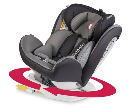 Autositz Kinder Kinderautositz Bastiaan 360° Grau ISOFIX 0-36 kg Gruppe 0/1/2/3 
