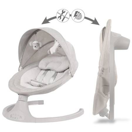 Babywippe 2 in 1 Kidwell Luxi Light  Melangenge