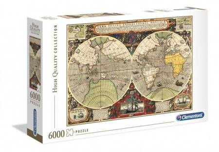 Clementoni 32557 Antike See-Karte – Puzzle 6000 Teile