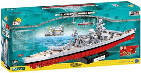 Cobi 4818  Battleship Scharnhorst  2472  Teile 