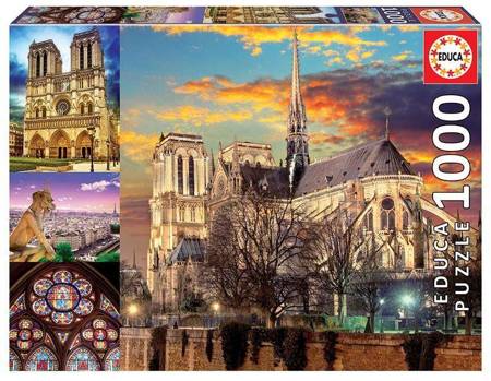 Educa Puzzle 1000 Teile Notre Dame Collage