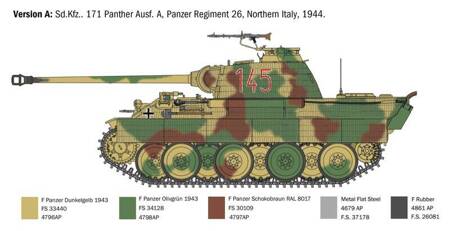 Italeri 0270S 1:35 Sd.Kfz. 171 Panther AUSF. A WA - Modellbau