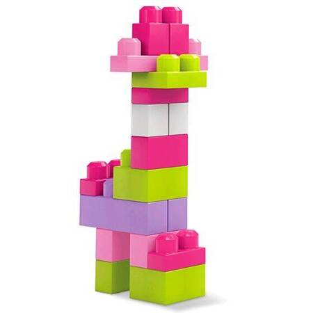 Mega Bloks Bausteine 60 Stück Tasche rosa