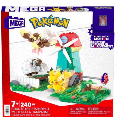 Mega Bloks Pokemon Construx Dorf Windmühle Bausteine