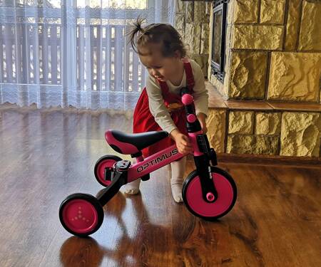 Milly Mally 3-in-1 Fahrrad Optimus Pink