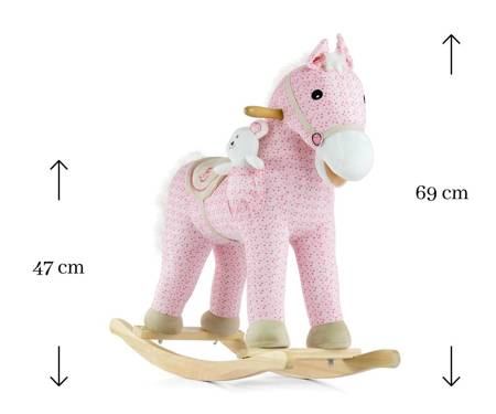 Milly Mally Schaukelpferd Pony Pink