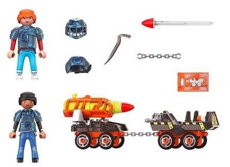 Playmobil DINO Rise Set 70929 Dino Mine Trolley mit Rakete
