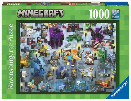 Ravensburger Puzzle 1000 Teile Minecraft Herausforderung