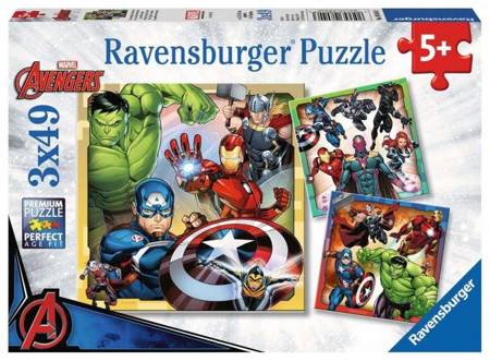Ravensburger Puzzle  3x49 Teile Marvel Avengers
