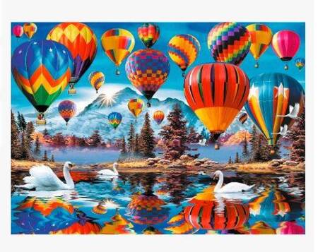 Trefl Holzpuzzle 1000 Elemente Bunte Luftballons