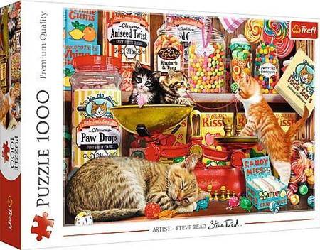 Trefl Puzzle 1000 Teile Süßigkeiten für Katzen